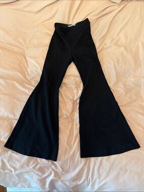 Wide-Leg Black Palazzo Pants